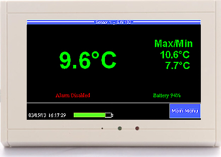 ThermaViewer temperature monitor probe